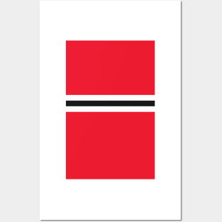 Manchester United Red White Black Colours Bar Design Posters and Art